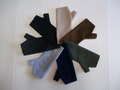 Fleece Fingerless Gloves, Arm Warmers, Texting Gloves, Solid Neutral Colors, Taupe, Brown, Green, Blue, Light Gray, Charcoal or Black.