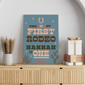 My First Birthday Rodeo Poster - INSTANT DOWNLOAD