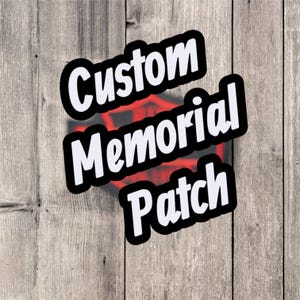 Personalized | Iron On | Patch | Custom | RIDE ON | Rest in Peace | Memorial Patch | Biker |
