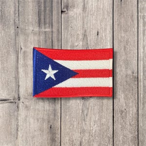 Puerto Rico | Puerto Rican Flag | Iron-On Patch | Embroidered | dtmf | PR |