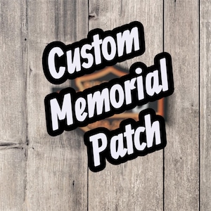 Personalized | Iron On | Patch | Custom | RIDE ON | Rest in Peace | Memorial Patch | Biker | RIP |