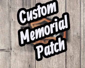 Personalized | Iron On | Patch | Custom | RIDE ON | Rest in Peace | Memorial Patch | Biker | RIP |