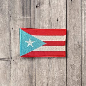 Puerto Rico | Puerto Rican Flag | Iron-On Patch | Embroidered | dtmf