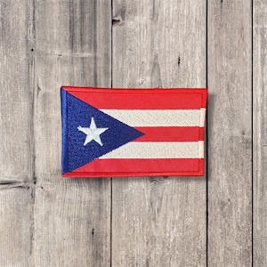Puerto Rico | Puerto Rican Flag | Iron-On Patch | Embroidered | dtmf