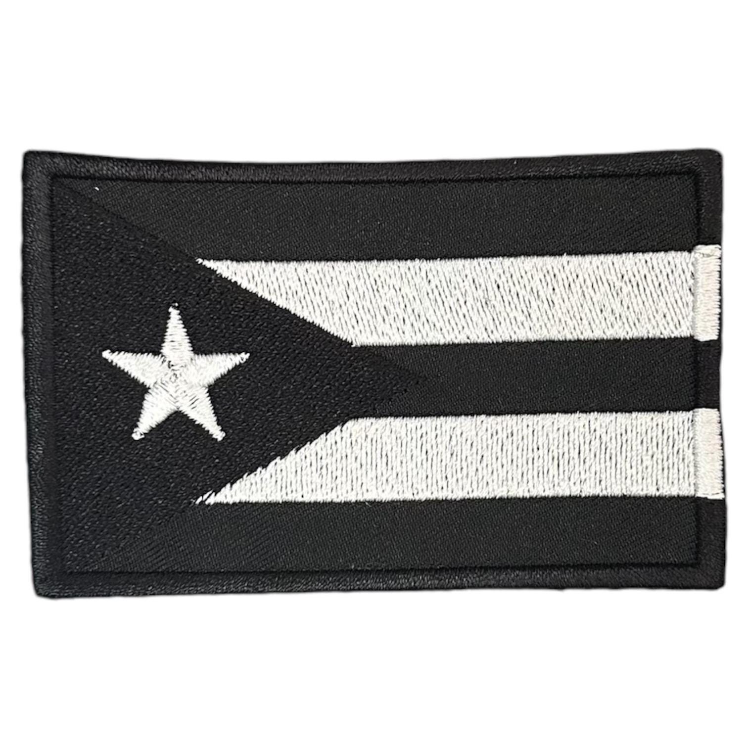 PUERTO RICO Flag Embroidered Iron-On Patch - Rican Emblem Applique - NEW