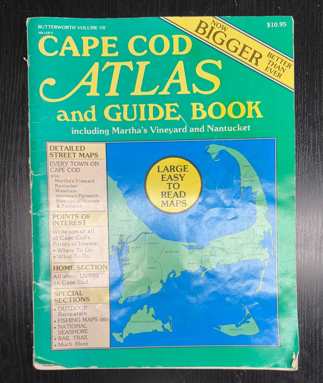 Vintage Cape Cod Atlas and Guide Book, Martha's Vineyard, Nantucket Map ...