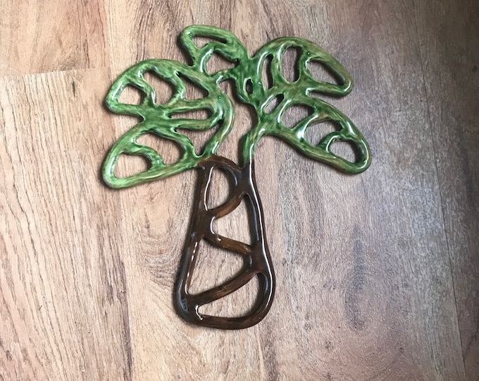 Palm tree trivet or wall hanging