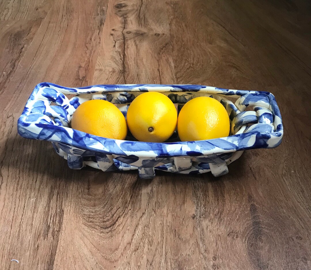 Ceramic Bread Basket Etsy