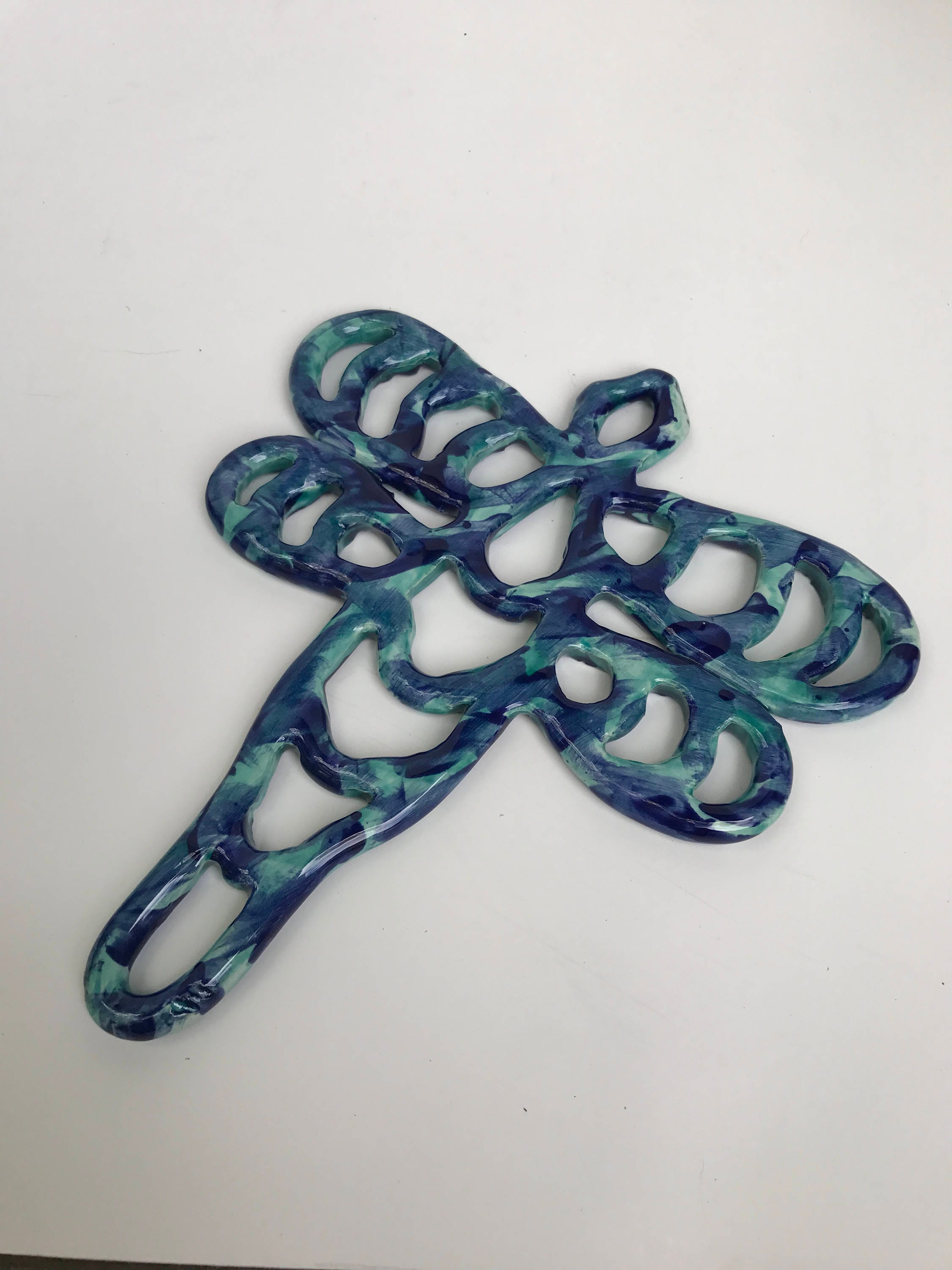 Dragonfly trivet home decorwall hanging open work