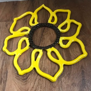 Sunflower trivet or wall hanging