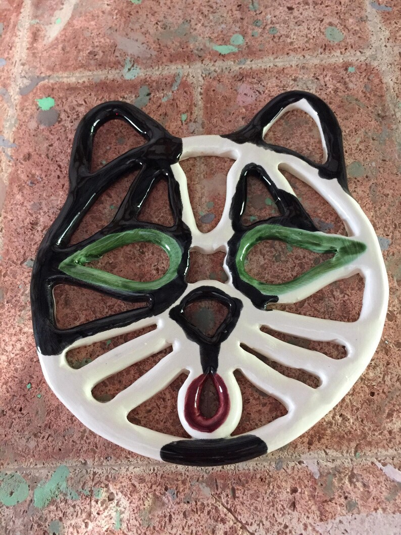 Ceramic cat trivet-functional cat decor-custom cat gift image 8