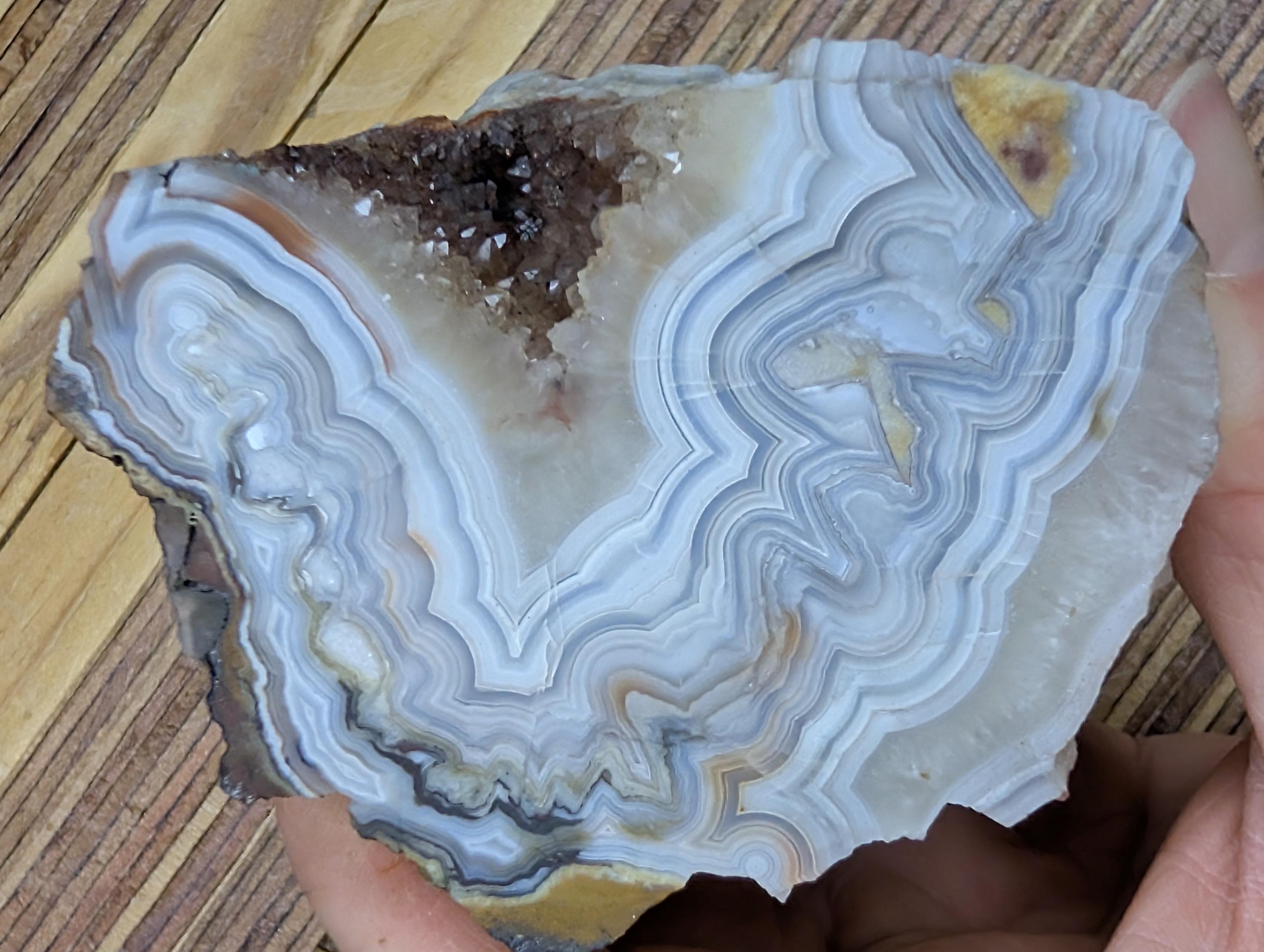 Laguna Agate Specimen | Face Cut Rough | Mexican Agate | Fortification ...