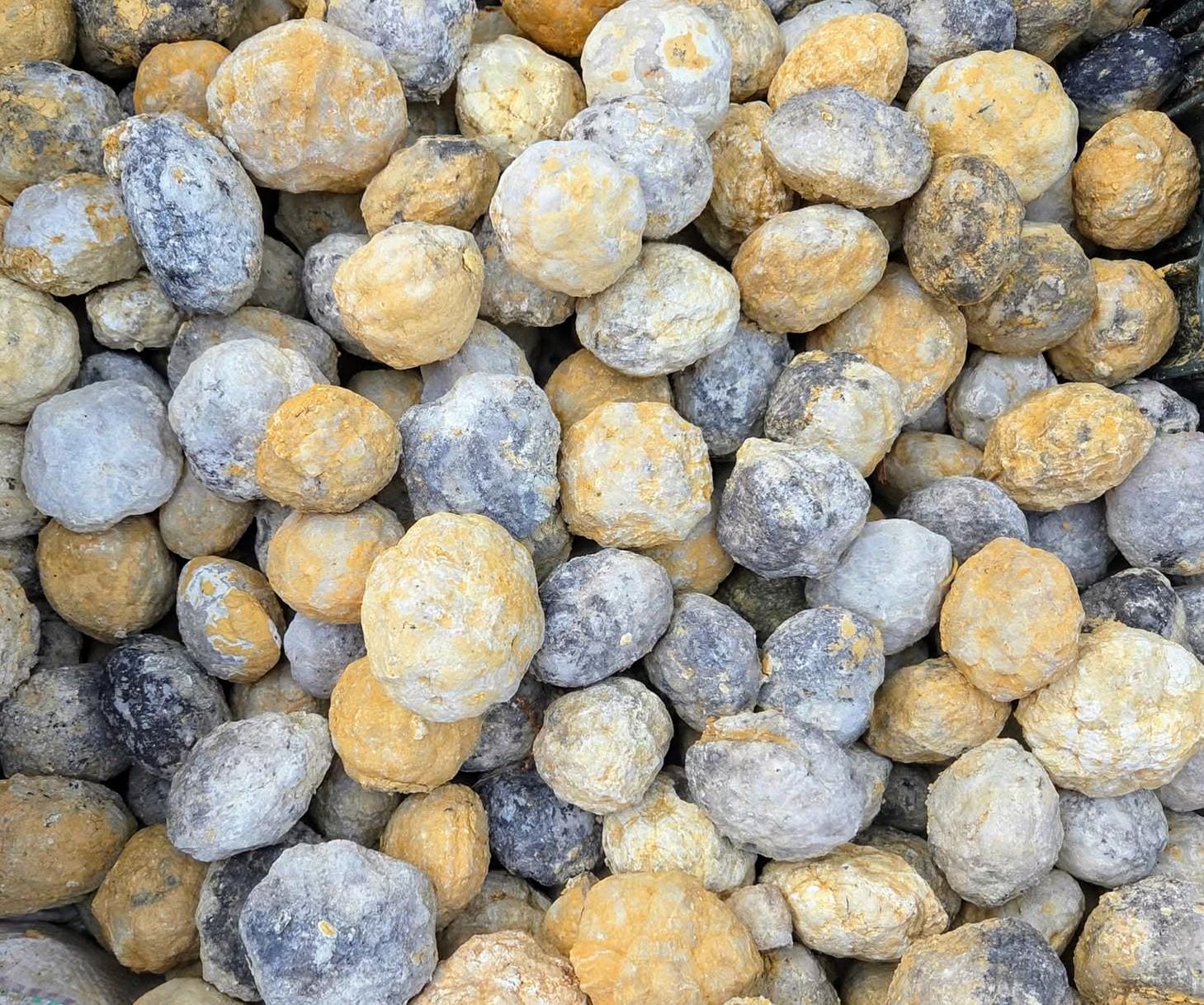 Triple Geode Rough Moroccan Geodes - Break Your Own - Quartz/calcite - Rough Natural ...