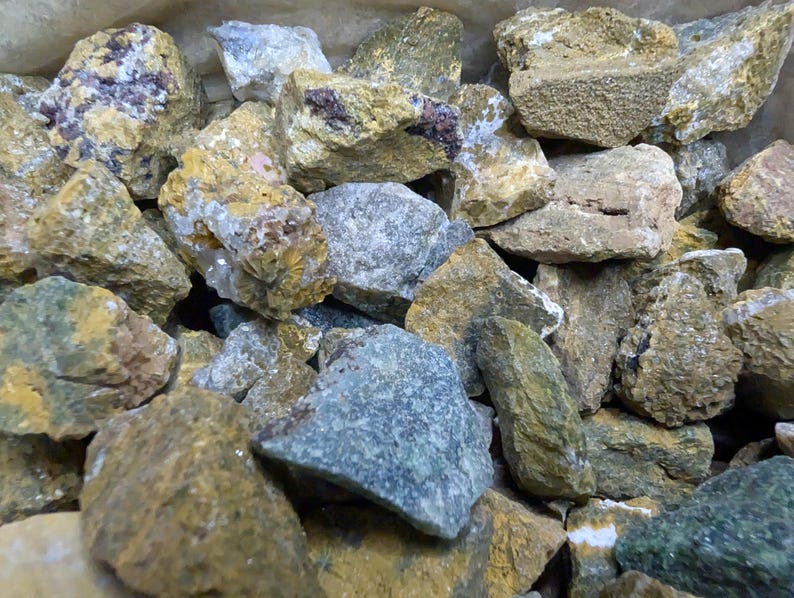Sea Jasper Raw Stones | Ocean Color Tumbling, Cabbing, Lapidary ...