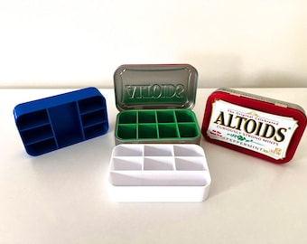 Altoids Tin Organizer Insert | 21 Compartment Layout Options | EDC & Small Parts Storage
