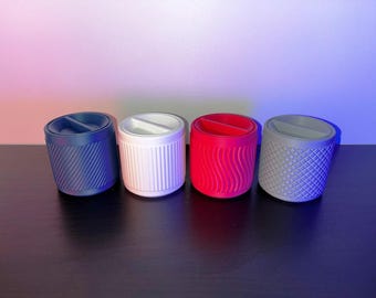 3D printed Storage Boxes with Screw Lids - Cylindrical Container
