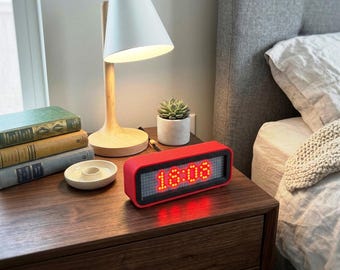 Matrix Clock – Retro Wi-Fi LED Display, 3D Printed Smart Home Decor