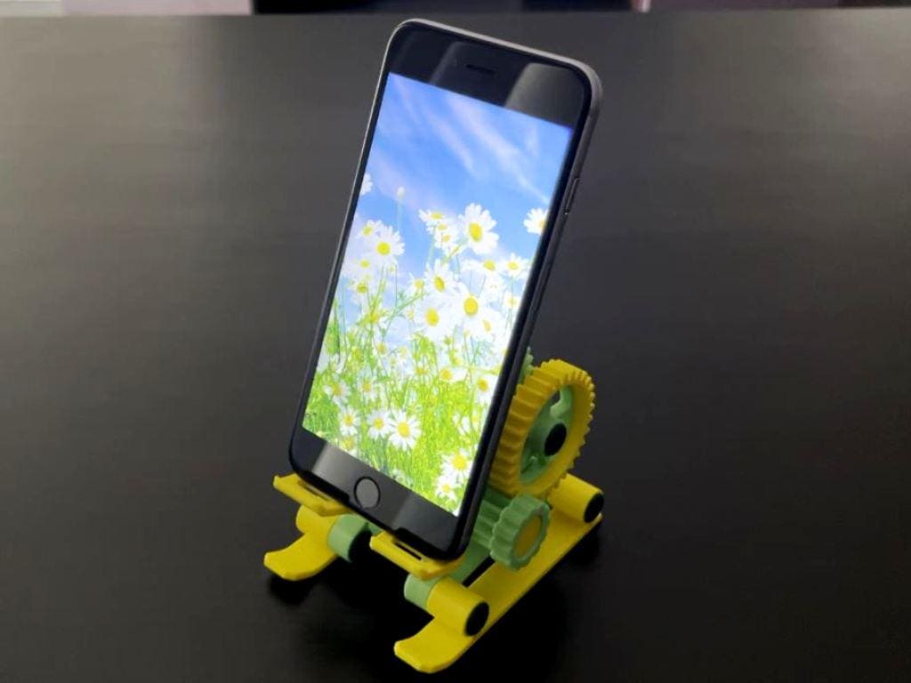 3D Print Files - Digital Download - Geared Smartphone Adjustable Angle ...