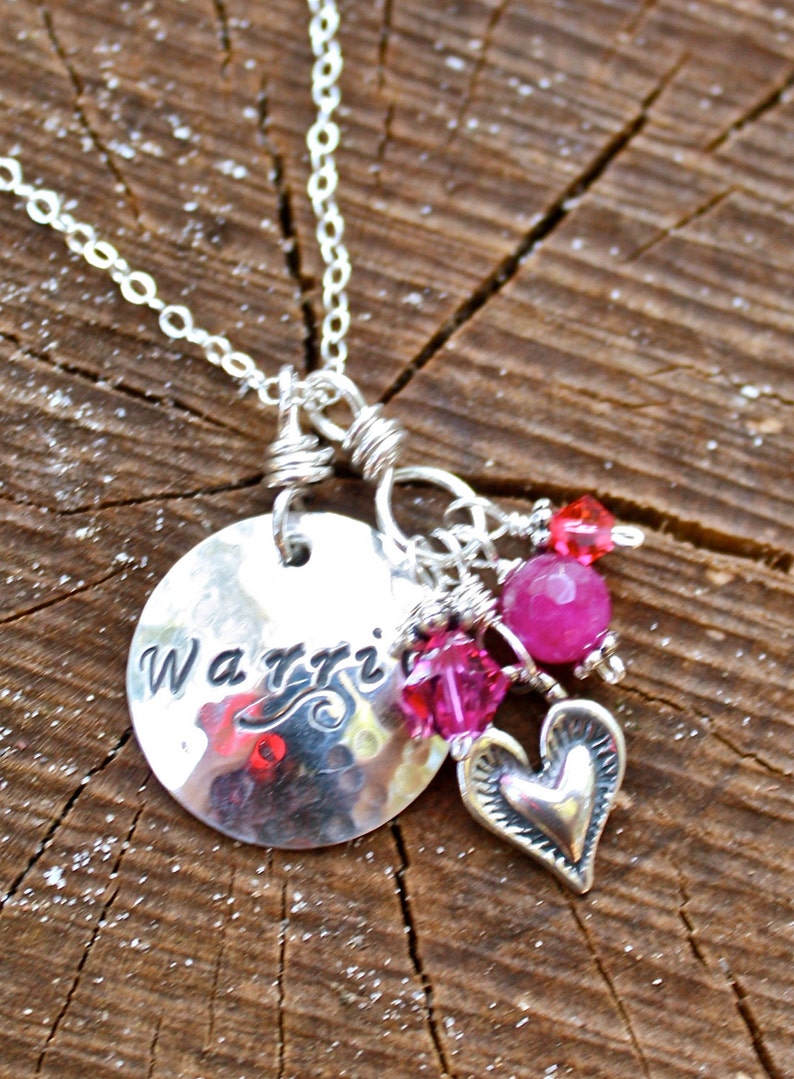 WARRIOR Fund-Raising Necklace benefiting women with breast image 1