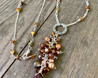 Autumn Rain Tassle Necklace