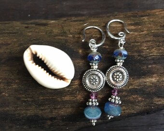 Lavender Flower Earrings