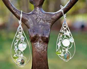Jade Orbit Earrings