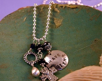 HAVE FAITH Hand-Stamped Necklace