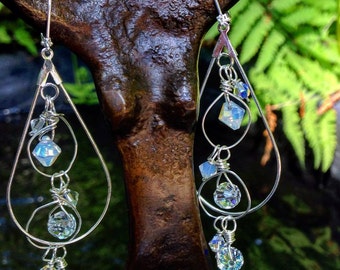Crystal Orbit Earrings