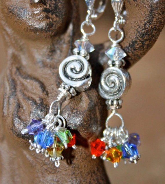Chakra stone earrings deals