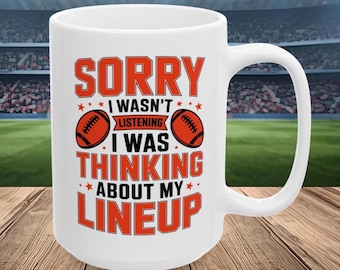 Fantasy Football Coffee Mug, Fantasy Football Coffee Cup, Fantasy Football Gift, Fantasy Football Player Mug, Fantasy Football Player Gift