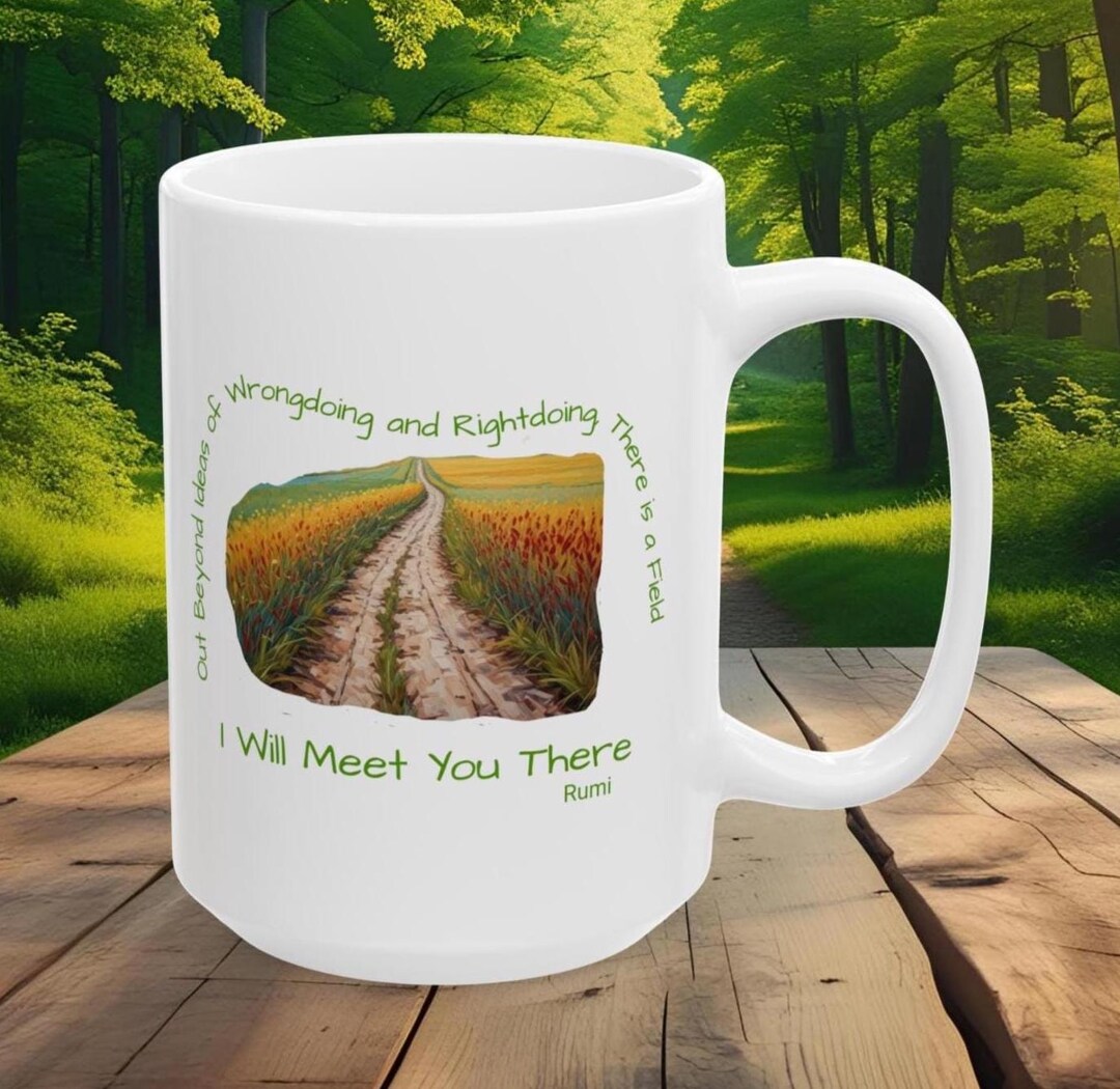 Rumi Quote Coffee Mug, Rumi Philosophy Gift, Rumi Poetry Mug ...