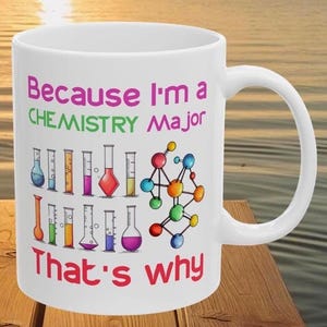 Chemie Major Becher, Wissenschaft Nerd Geschenk, Lustiges Chemie Geschenk, Wissenschaftslehrer Becher, Lustiges Wissenschaft Geek Geschenk, Humorvolle Chemie Tasse