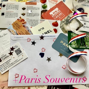 Paris Letter-A-Month: 6-letter Subscription Small bonus watercolor Paris Souvenirs mailed from Paris image 2