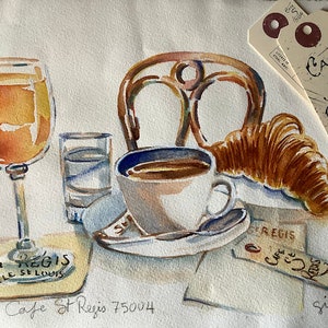 Café parisino Saint Regis, petit Déjeuner, delicias parisinas, para los amantes de París, amantes de la gastronomía, ¿un regalo de cumpleaños? (OCT)