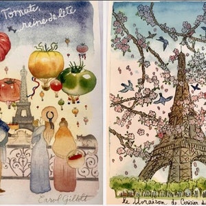 Eiffel tower, Paris letters, Fete des Fleurs, A Single illustrated letter, Mailed from Paris image 3