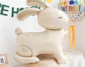 Globo de conejo, globos de Pascua, globos de aluminio, decoraciones para fiestas, baby shower, fiesta de cumpleaños, globo, decoración de fiesta, accesorios de fiesta, globo de animal
