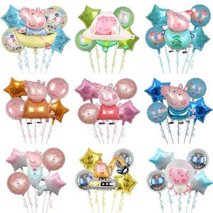Peppa Pig Cartoon Ballon George Pig Mummie Papa Folie Ballonnen Kid Verjaardagsfeestje Benodigdheden Decoratie Foto Prop Home Decor: