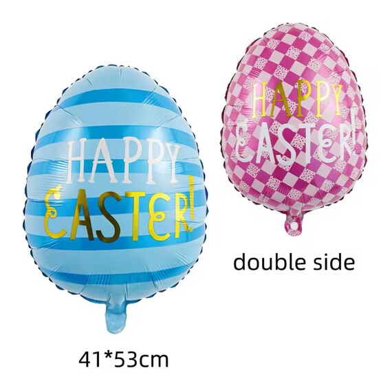 Decorazioni pasquali palloncini coniglietto coniglio pollo carota Foil Ballon fornure per feste di pasqua Animal Farm decorazione di compleanno a tema bambini  15