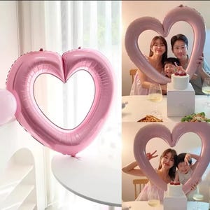 Love Heart Aluminum Film Balloon Peach Heart Foil Balloon Wedding Room Decor Bride To Be Photobooth Props Balloon Bridal Shower,party