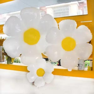 1/10 piezas Globo de margarita enorme flor blanca, fiesta de cumpleaños, cumpleaños de bebé, boda, fiesta, decoraciones, globo de fiesta, decoración de fiesta, accesorios de fiesta