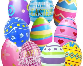 Paaseierenballonnen, vrolijk Pasen folieballonnen, feestdecoraties, babyshower, verjaardagsfeestje, ballon, feestdecor, feestrekwisieten,