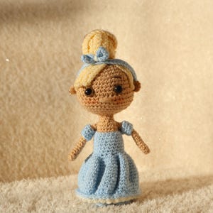 Cinderella Doll Amigurumi Crochet Pattern PDF Disney Princess Fairytale in English