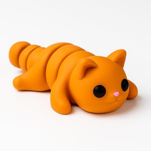 Cat 3D Printed Minis Fidget Toy Mini Animals Tiny Articulated Baby Animal Flexi