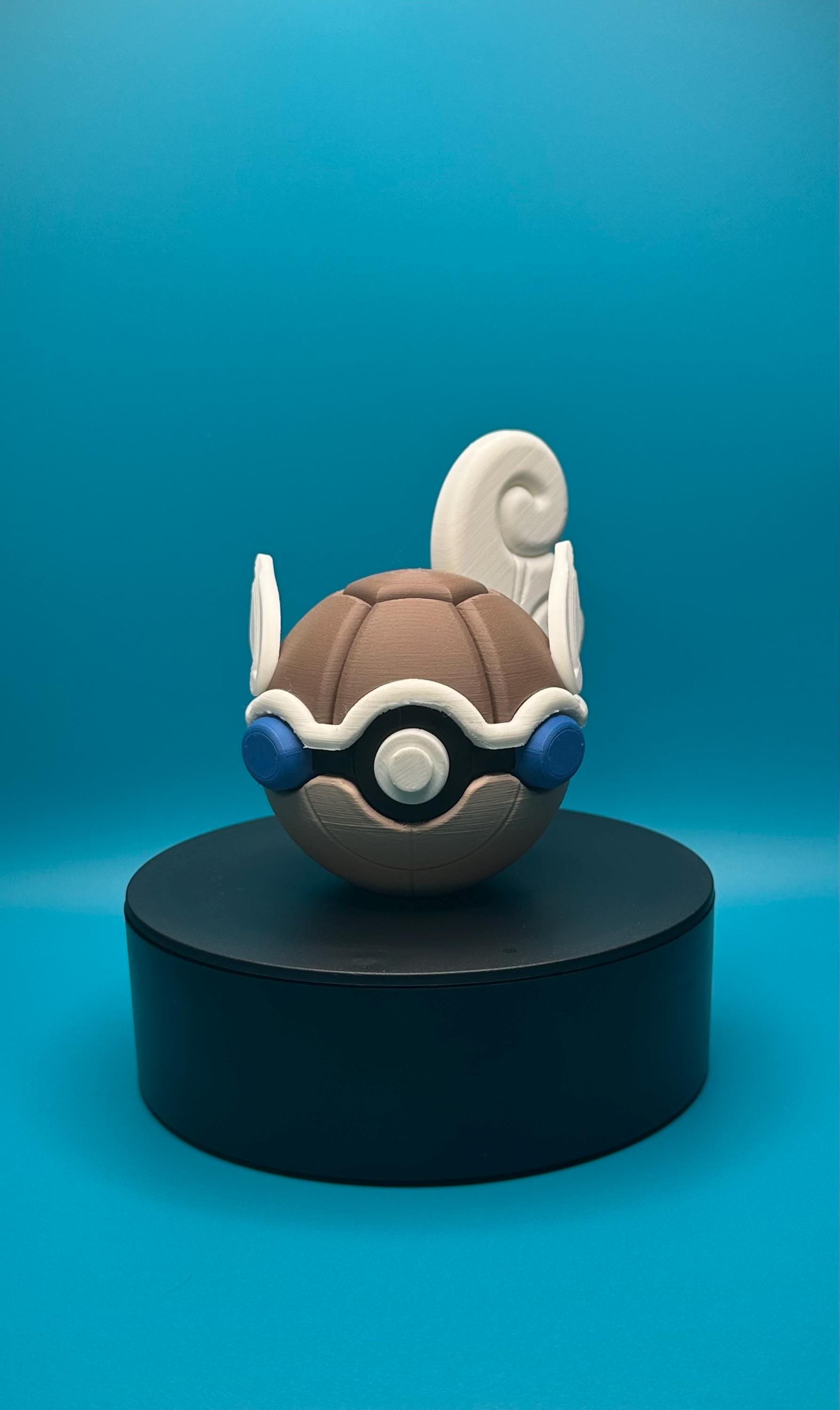 3D Printed Squirtle Pokeball Evolution Set – Squirtle, Wartortle, and ...