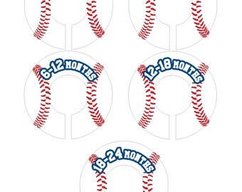 Baseball Baby Closet Dividers Organizer Clothing Dividers