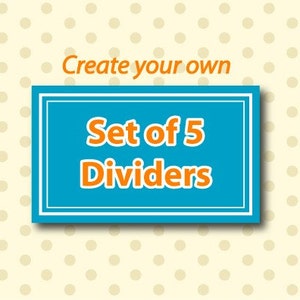 Create Your Own Set of 5 Closet Clothing Dividers image 1