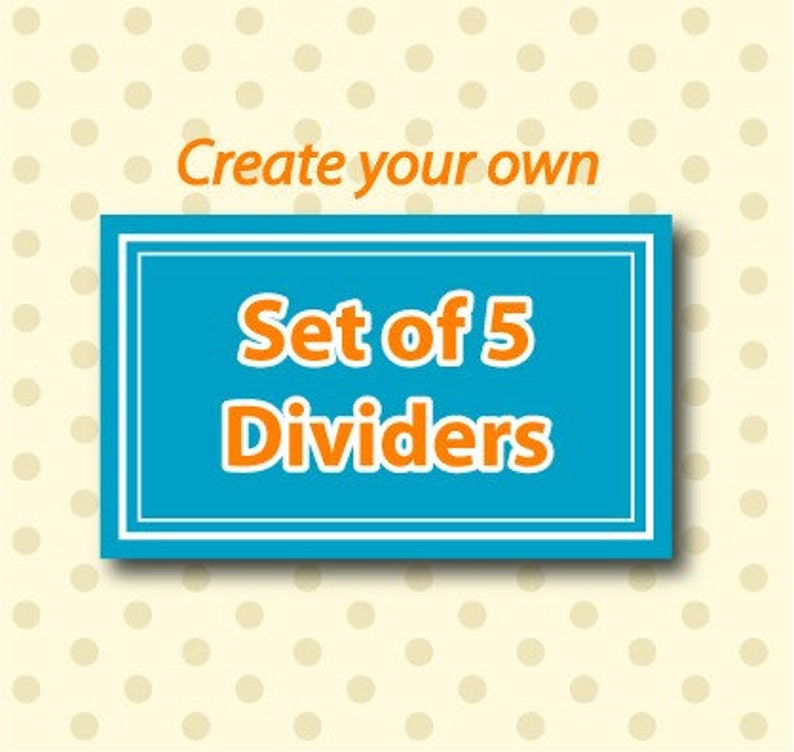 Create Your Own Set of 5 Closet Clothing Dividers image 1