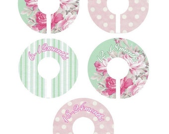 Closet Clothing Dividers for Girls - French Floral