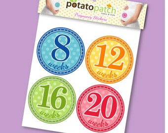 Pegatinas de embarazo - Brillos - Embarazo semanal maternidad vientre pegatinas