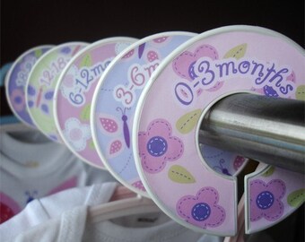 The Original Baby Closet Dividers for girls - Floral Friends